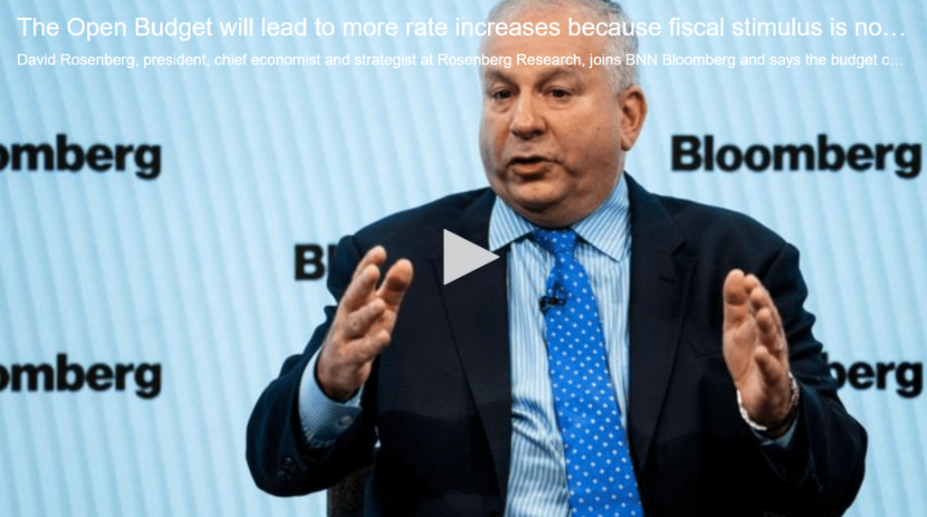 Budget Will Lead To More Rate Increases Because Fiscal Stimulus Is Not Well Timed: Rosenberg