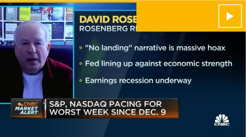 Rosenberg Research’s David Rosenberg explains why the no landing narrative is a hoax