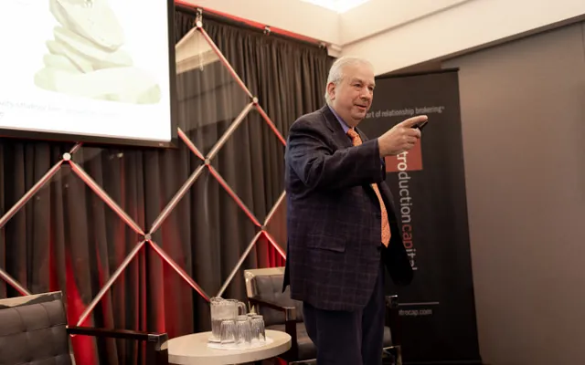 David Rosenberg presenting at an event